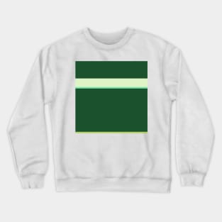 A striking federation of Dark Sea Green, Seafoam Blue, Tea Green, Pine and June Bud stripes. Crewneck Sweatshirt